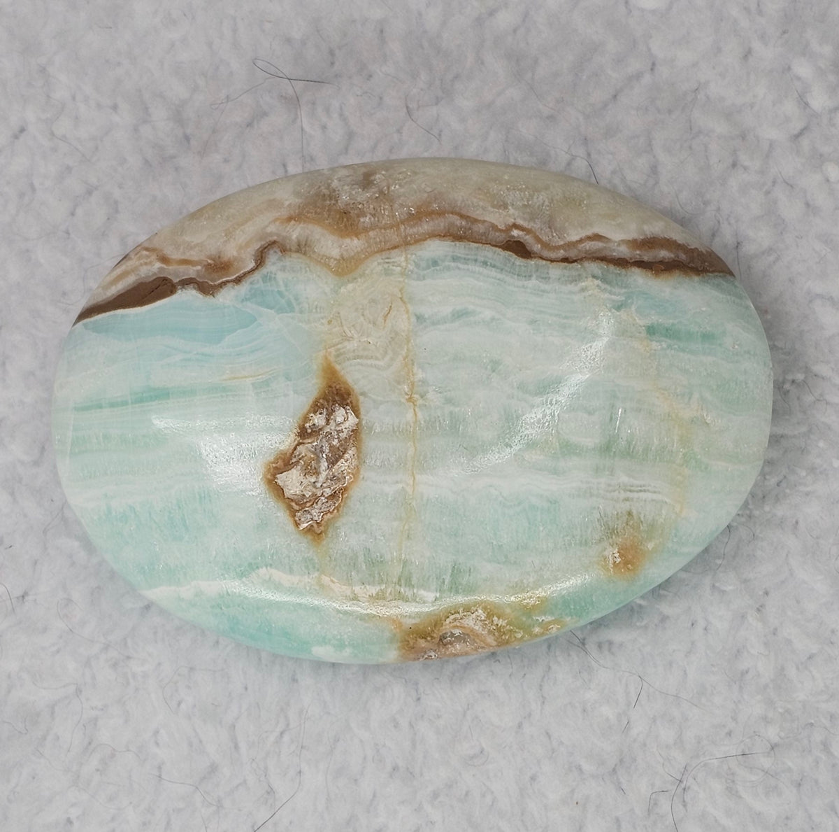 Caribbean Calcite Palm Stone B774