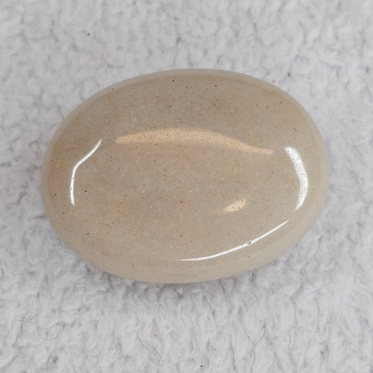 Milky Quartz Palm Stone
