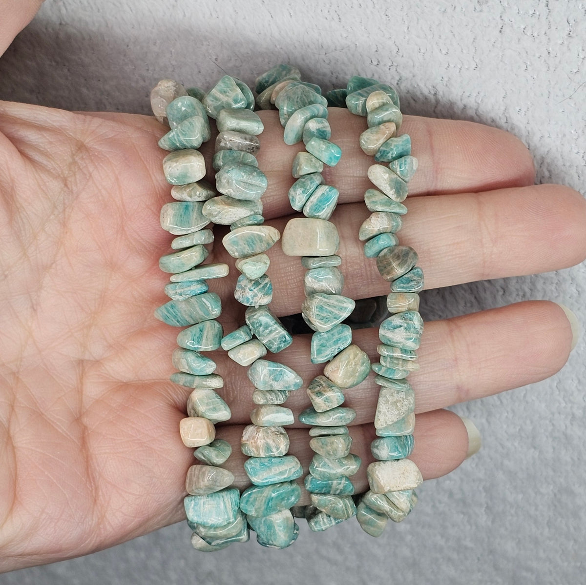 Amazonite Chip Bracelet