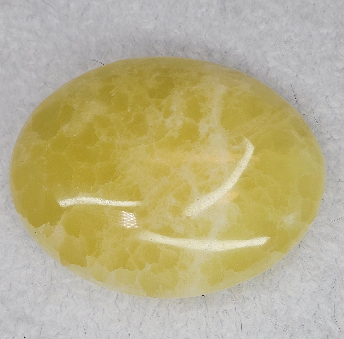 Lemon Calcite Palm Stones B232
