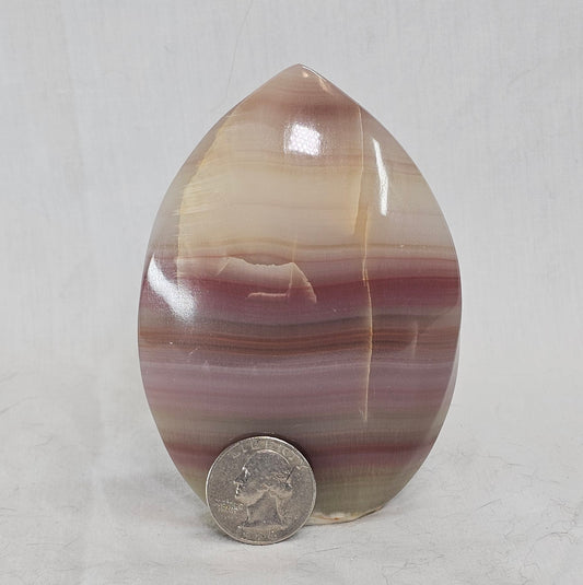 Pink Banded Calcite Flame