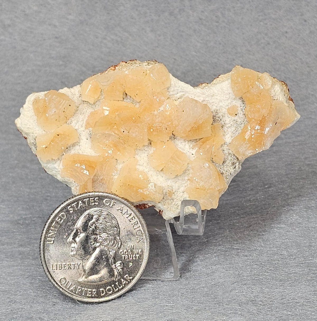 Peach Heulandite Crystal Cluster Specimen – Aurangabad, India