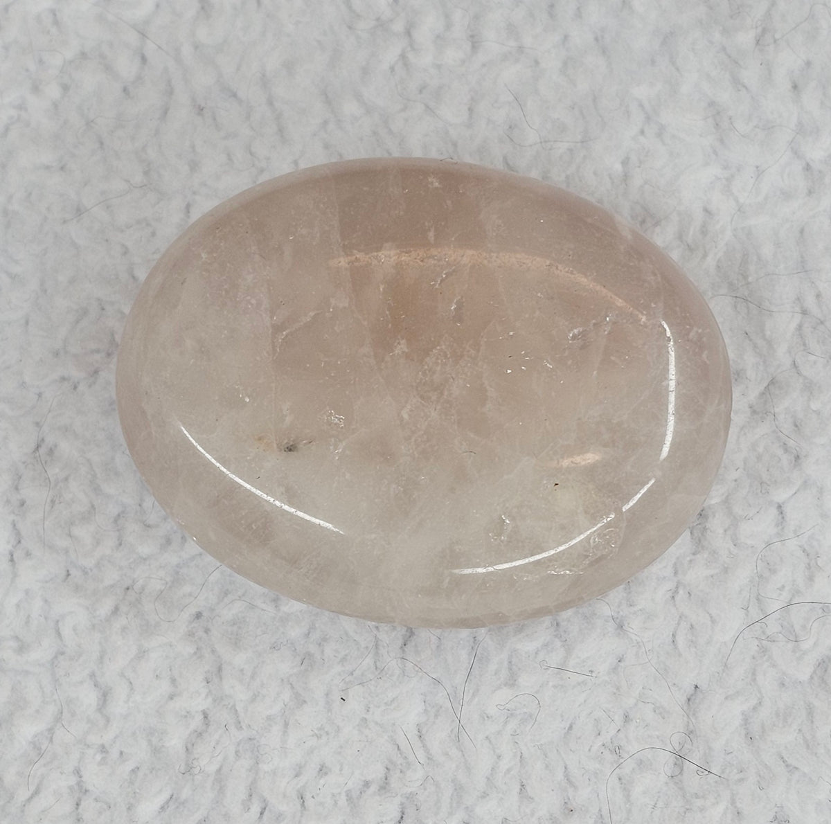 Rose Quartz Palm Stone B1490