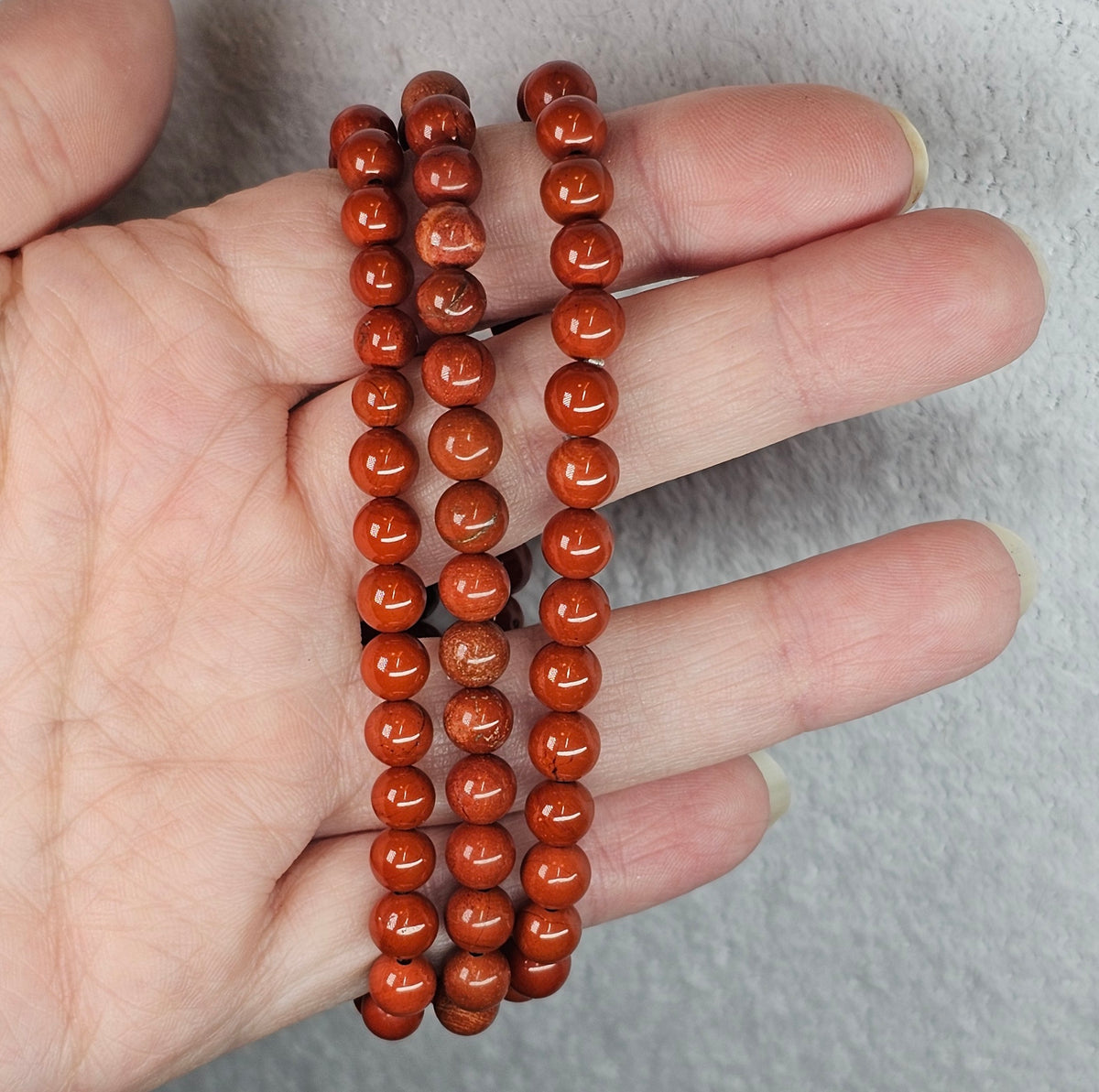 Red Jasper Bracelet - 6mm