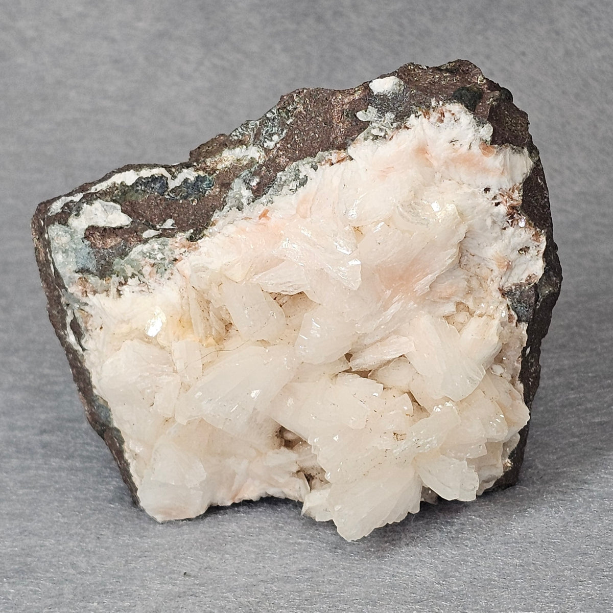 Pink Heulandite on Basalt Matrix – Nasik, India