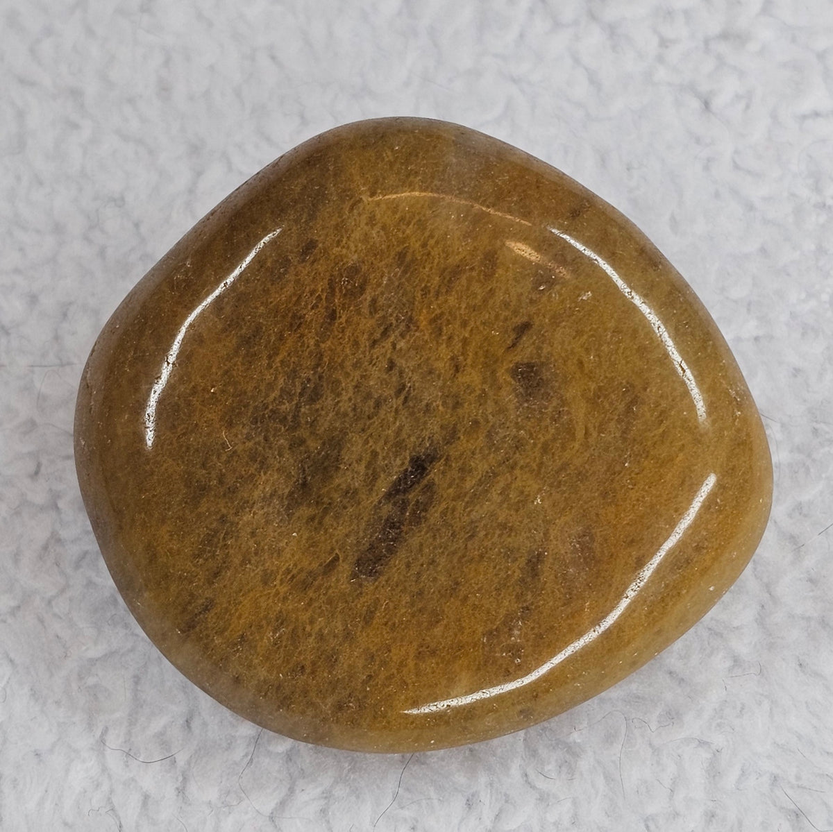 Olive Agate Palm Stone