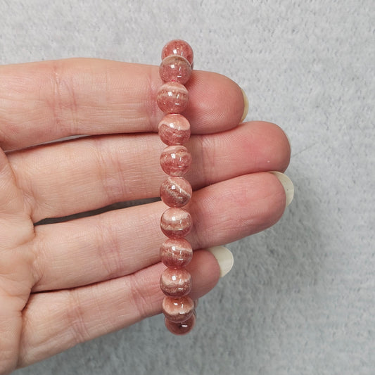 Rhodochrosite Bracelet - 8mm
