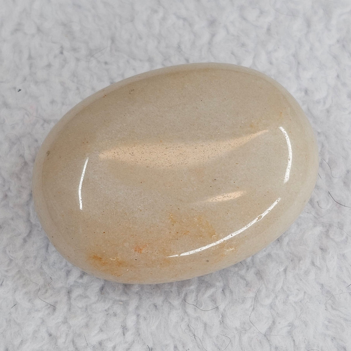 Milky Quartz Palm Stone