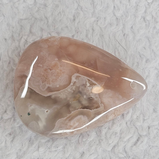 Flower Agate Drilled Pendant B1509