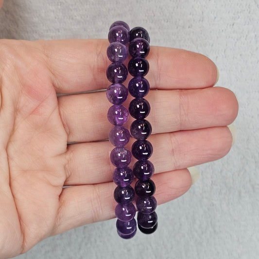 Amethyst Bracelet - 8mm