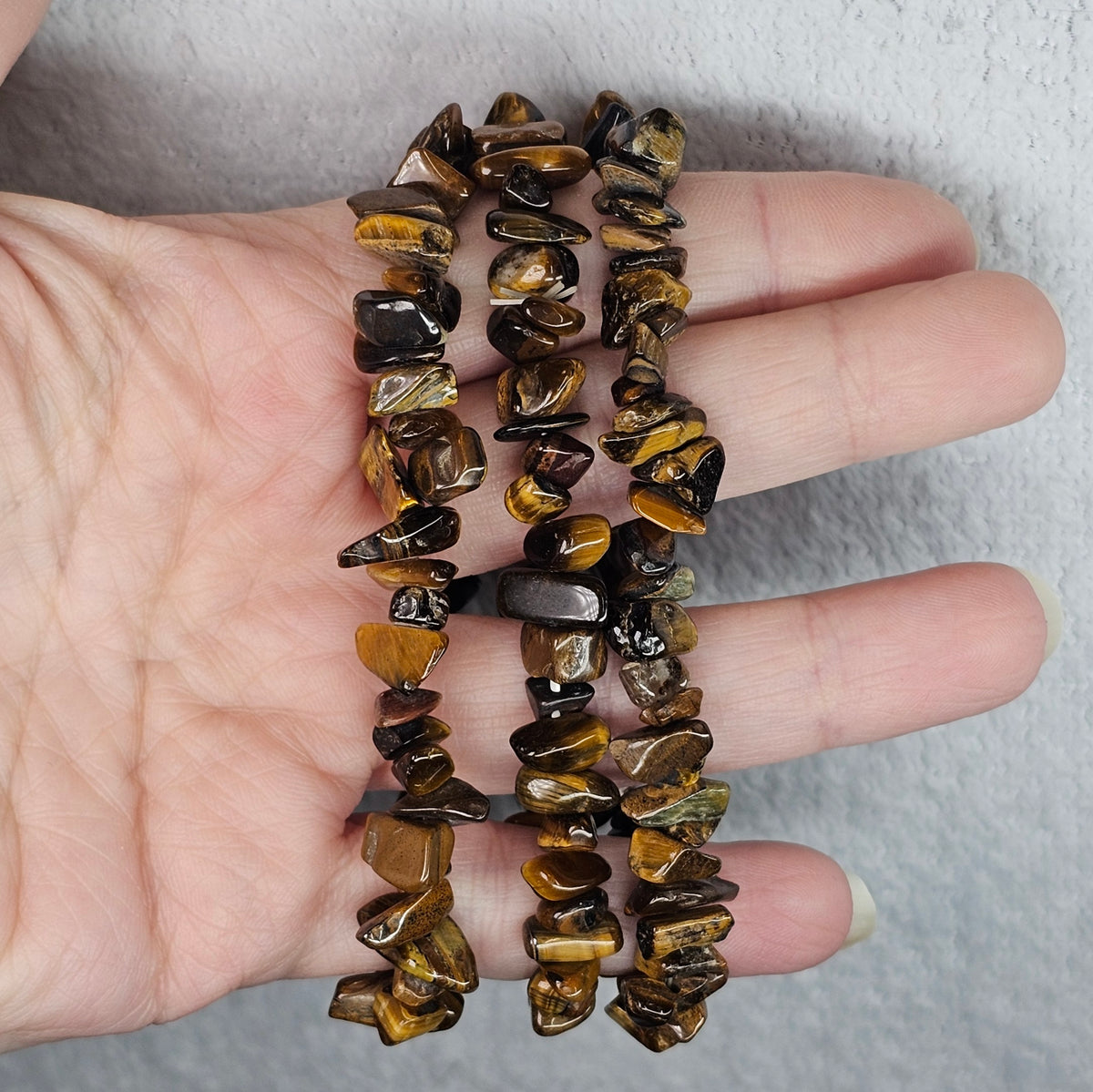 Tigers Eye Chip Bracelet
