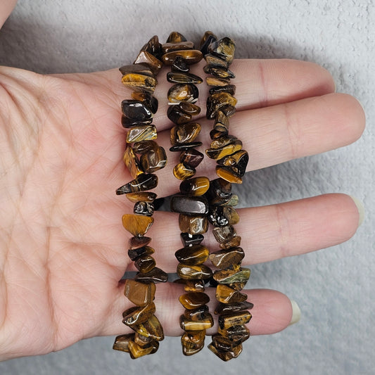 Tigers Eye Chip Bracelet