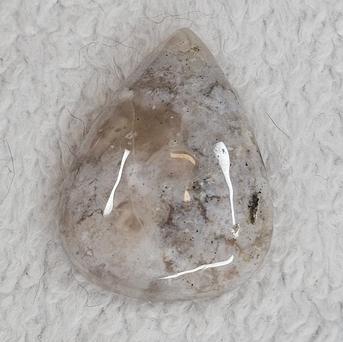 Flower Agate Drilled Pendant B1511