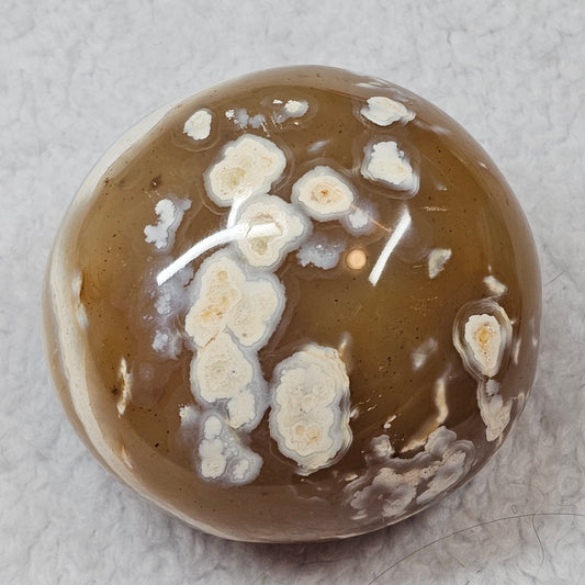 Unheated Carnelian Palm Stone B193