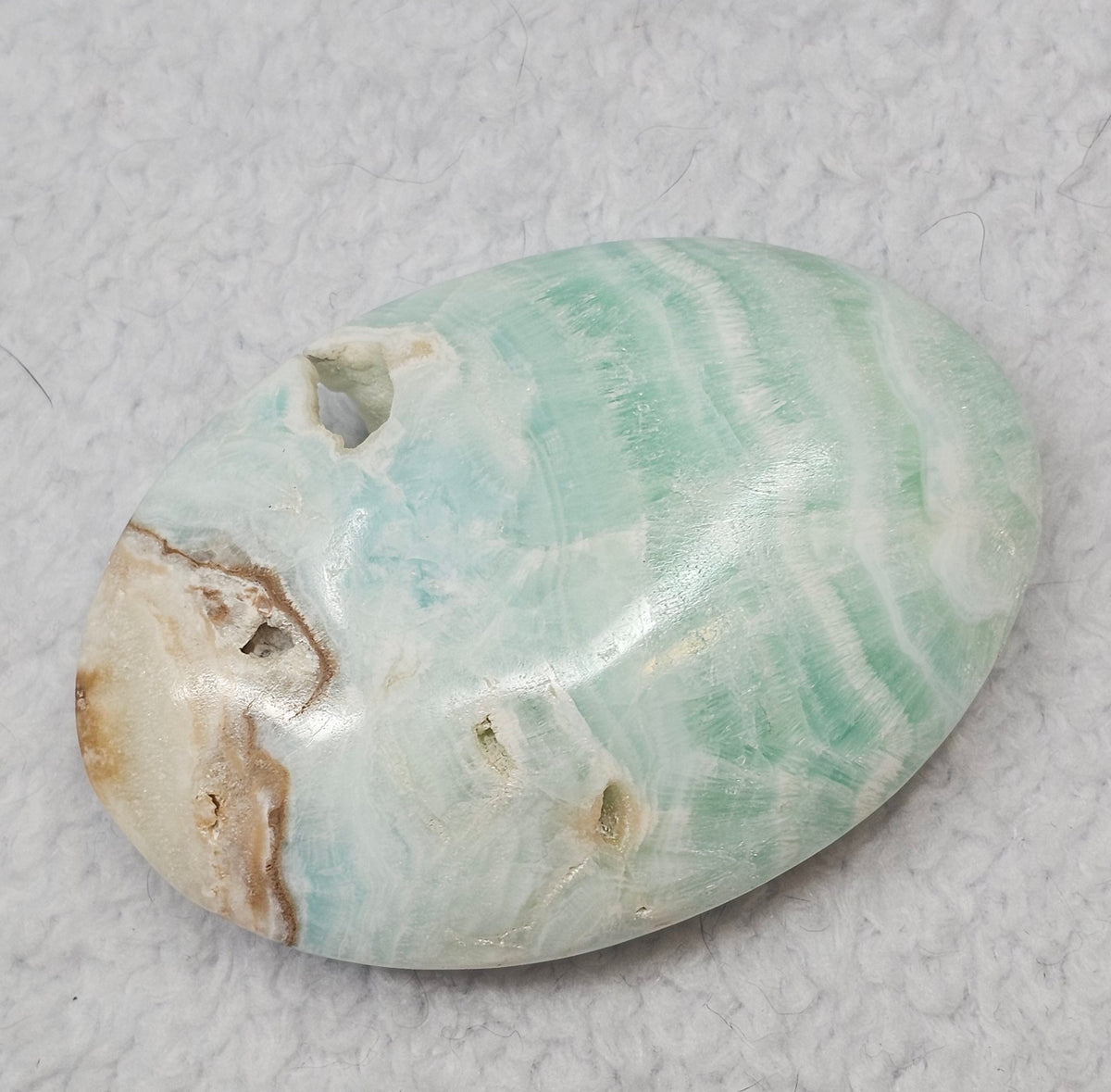 Caribbean Calcite Palm Stone B768