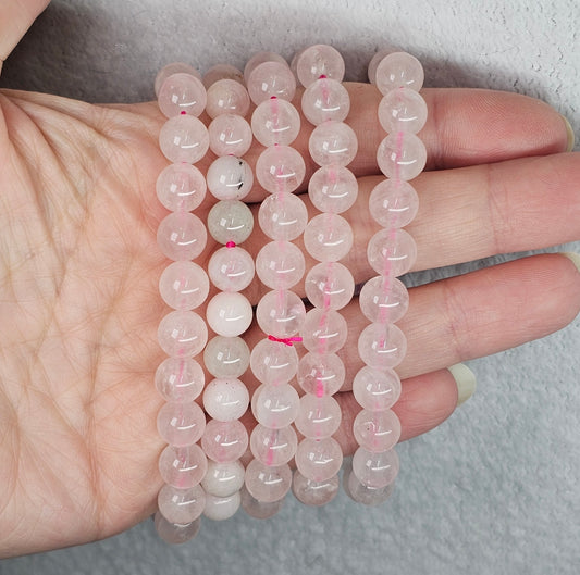 Rose Quartz Bracelet - 8mm