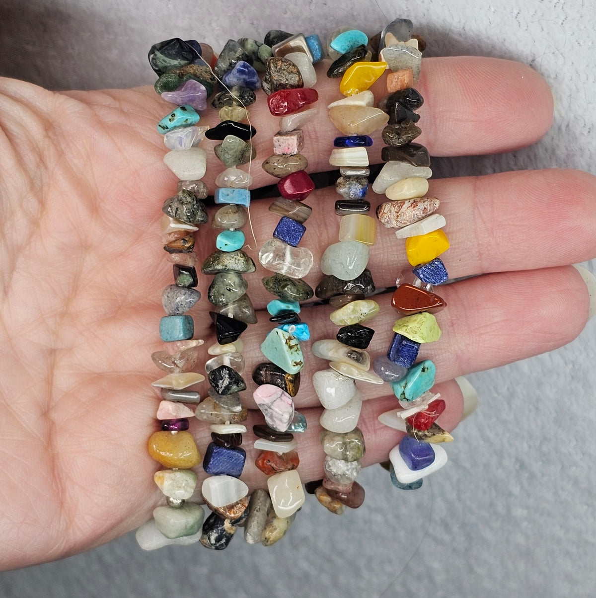Beryl Mix Chip Bracelet