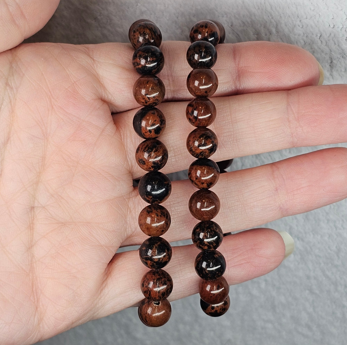 Mahogany Obsidian Bracelet - 8mm