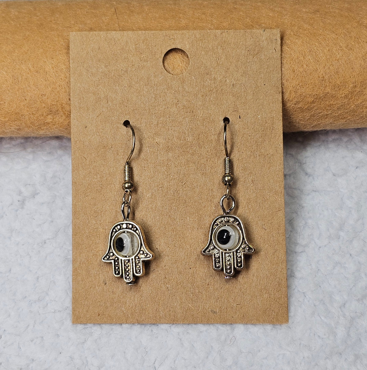 Evil Eye Hamsa Earrings