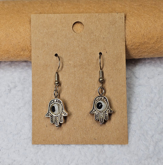 Evil Eye Hamsa Earrings