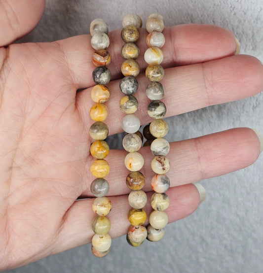 Crazy Lace Agate Bracelet - 6mm