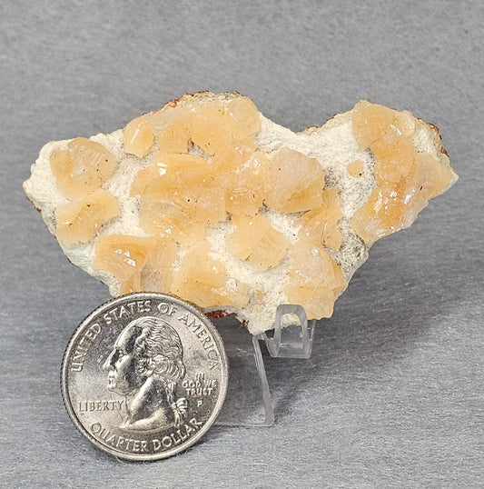 Peach Heulandite Crystal Cluster Specimen – Aurangabad, India