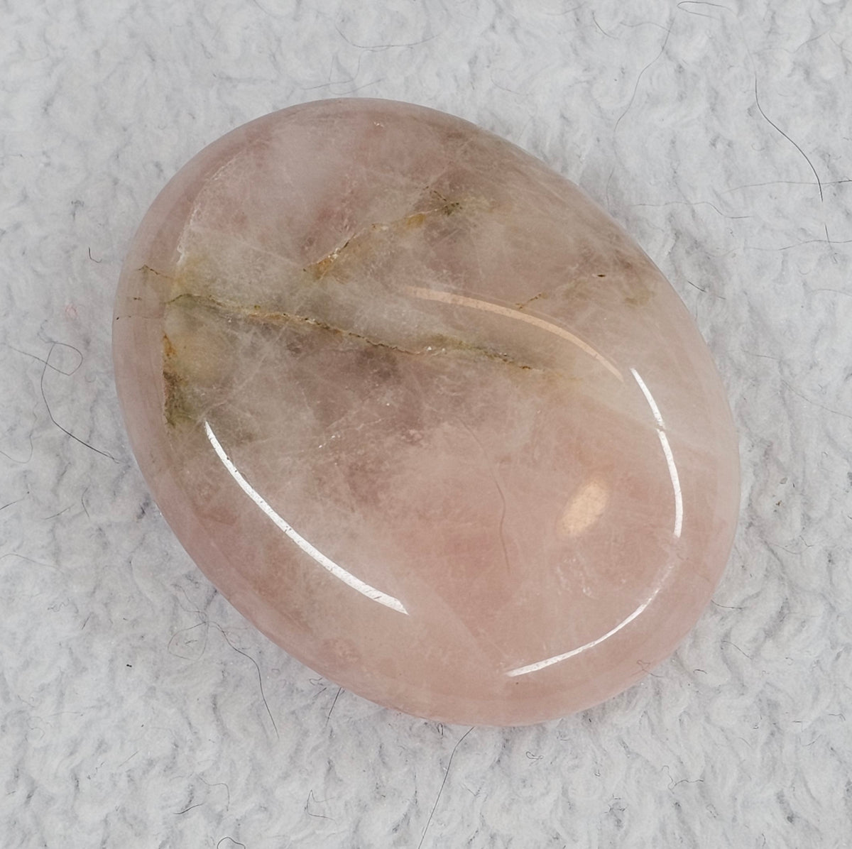 Rose Quartz Palm Stone B1175