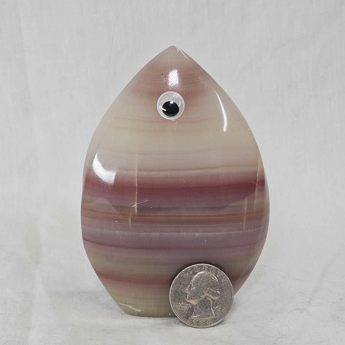 Pink Banded Calcite Flame B881