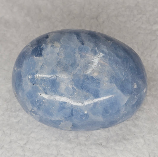 Blue Calcite Palm Stone