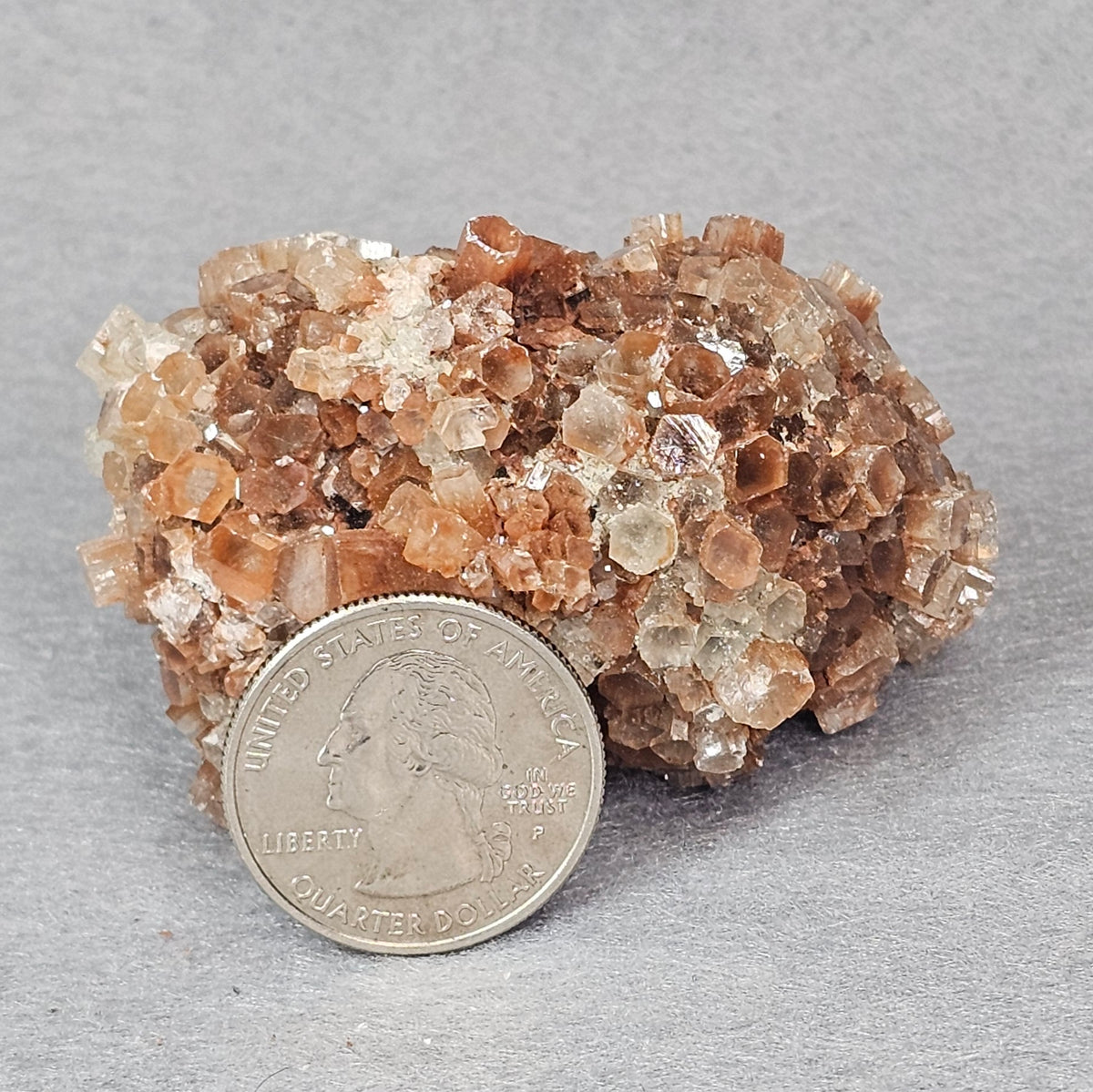 Brown Aragonite Crystal Cluster Specimen