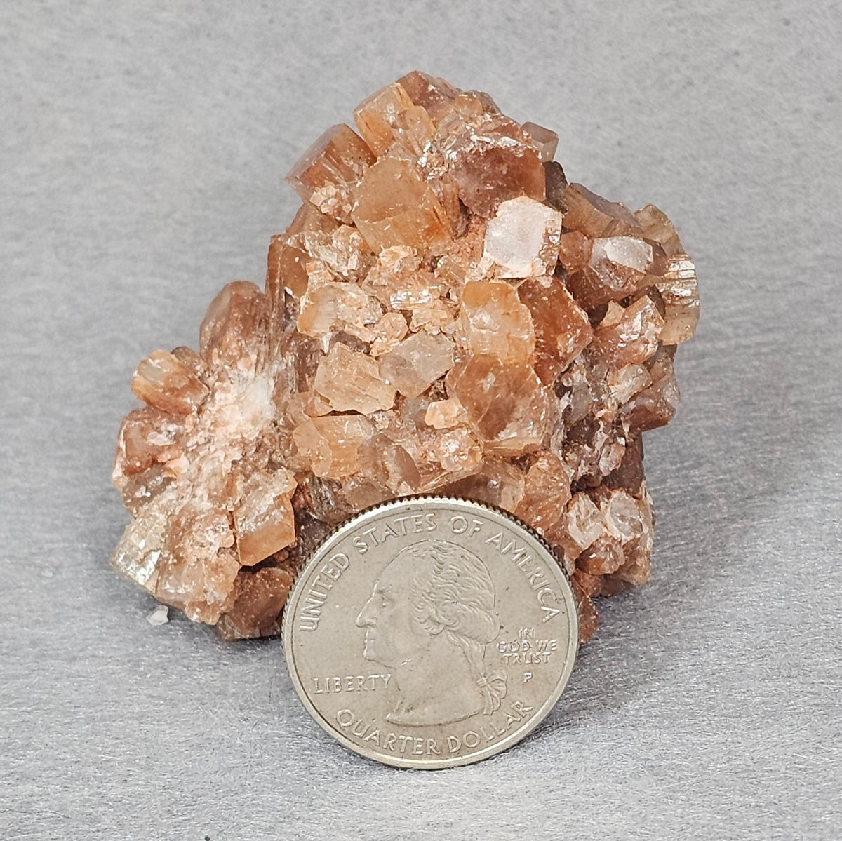 Brown Aragonite Crystal Cluster Specimen