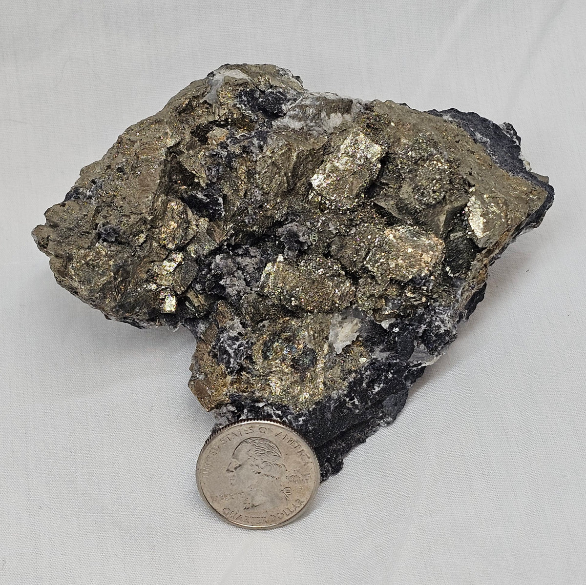 Pyrite with Chalcopyrite Raw Specimen – Morocco