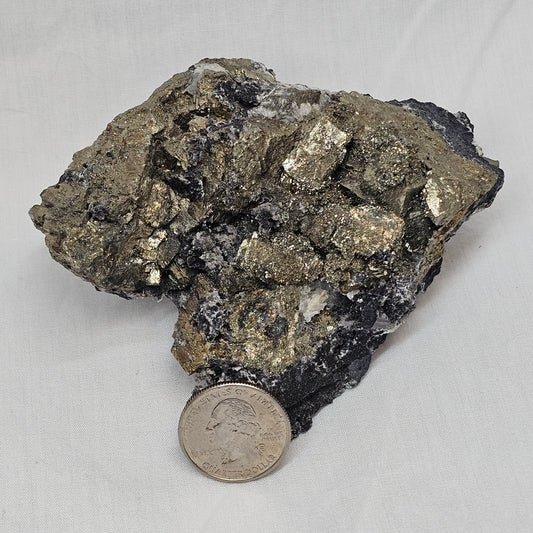 Pyrite with Chalcopyrite Raw Specimen – Morocco