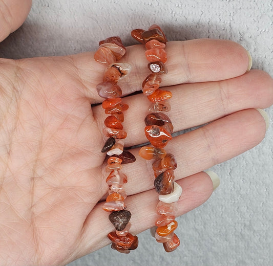 Carnelian Chip Bracelet