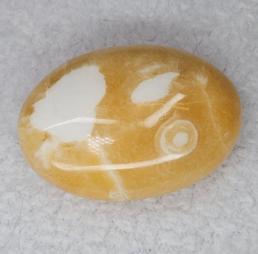 Mango Calcite Palm Stones B229